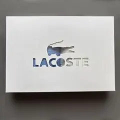 LACOSTE タオル2枚セット ブルー・ホワイト