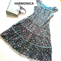 HARMONICA 花柄 半袖ティアードワンピースのサムネイル