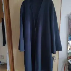 UNIQLO C 海軍藍色長版大衣 附腰帶