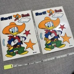 ディズニー シェリフダック ステッカー 2枚セット