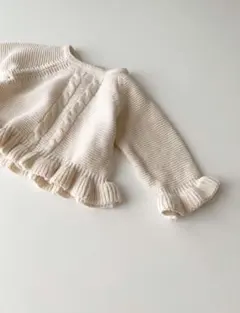 Noeul. フリル付きニットセーター　韓国服