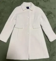 トゥモローランドコレクション ノーカラーコート　ホワイト　チェスター　Mサイズ
