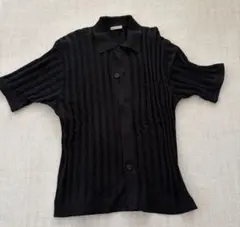 ジ*ン様 UNITED ARROWS ニットポロシャツ ブラックのサムネイル