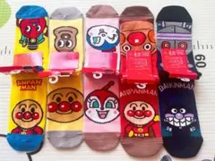 アンパンマンキャラクターの靴下5足セット　23-25cm 保育士さんにおすすめ!