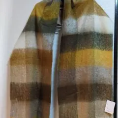 チェック柄マフラー Fサイズ ポリエステル100%