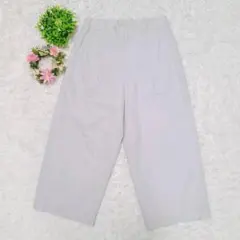 【セブンアイディコンセプト】 クロップドパンツ カジュアルパンツ M 裏地あり