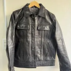 REAL SIMONS ECOオイルワックス仔牛革 シンプルジャケット 黒 M - メルカリ