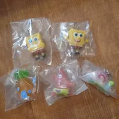 新品 スポンジボブ めじるしアクセサリー コンプリート 全5種