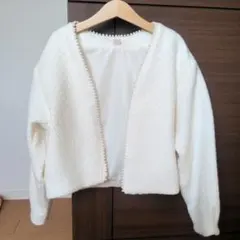 アプレレクール　クリーム色フォーマルジャケット　ボレロ130