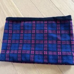 フリース ネックウォーマー チェック柄