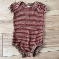 &pal ストライプロンパース XS(70-80)