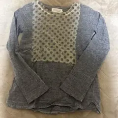 GO TO HOLLYWOOD 長袖Tシャツ グレー ドット柄