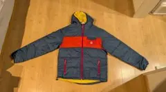 CHUMS フード付きダウンジャケット ネイビー/レッド