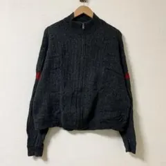 90s AMERICAN EAGLE ニット ジップ セーター 古着 ビンテージのサムネイル