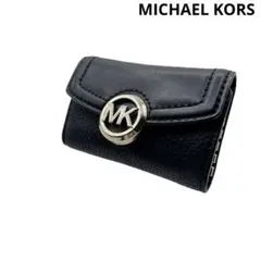 【MICHAEL KORS】 マイケルコース キーケース ブラック　レザーのサムネイル