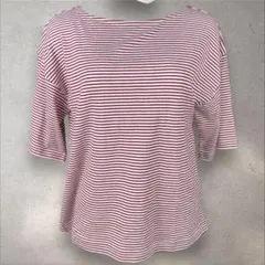 【美品】FA 五分袖ボーダーカットソー　Tシャツ　Fサイズ　a943