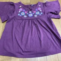 グローバルワーク　刺繍　カットソー　Tシャツ