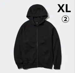 ユニクロ②　ヒートテックボアスウェットフルジップパーカ（長袖）　黒　XL