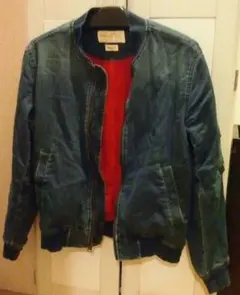 GAP1969 RED デニム MA-1 赤裏地 IDEALジップ コラボのサムネイル