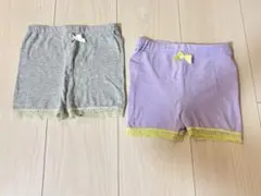 女の子　ショートレギンス　2枚セットのサムネイル
