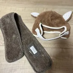 connect M 動物耳付き帽子 マフラー　セット　バースデイ