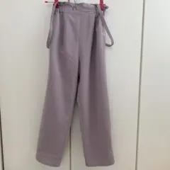 a.v.v パープルパンツ　サスペンダー付き　150