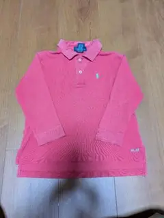 100cm Polo by Ralph Lauren ピンク 長袖ポロシャツ