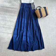ATON エイトンKYOTO INDIGO フレアスカート 日本製 京都藍染のサムネイル