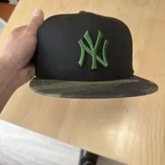ニューヨーク・ヤンキース ニューエラキャップ 黒/迷彩サイズ 7-2/1