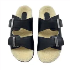 新品■Alexander McQueen■カーフレザー 異素材コンビサンダルのサムネイル