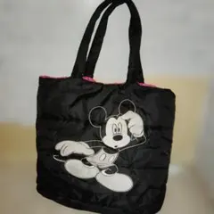 ミッキーマウス トートバッグ 黒とピンク