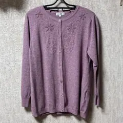 着楽美 カーディガン ラベンダー XL