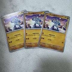 ワンリキー ポケモンカード 3枚セット