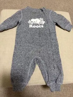 baby roots グレー ロンパース S/P 3-6M