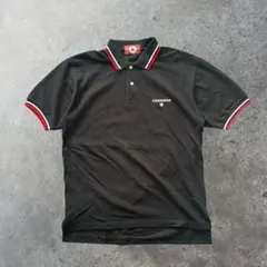 CONVERSE ポロシャツ ブラック 刺繍ロゴ メンズ スポーツ ストリート