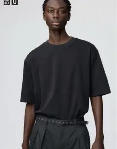 【新品未使用】UNIQLO エアリズムコットンオーバーサイズTシャツ XXL 黒