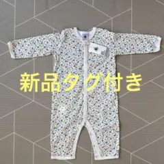 【新品のタグ付】プチバトー　花柄ロンパース 12m/74cm