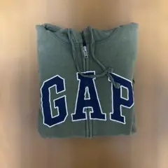 GAP フルジップパーカー オリーブグリーン