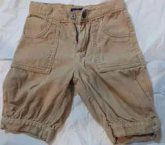 babyGap 90 ベージュ　ハーフパンツ　コーデュロイ　美品