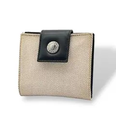 【良品】BVLGARI　ブルガリ　二つ折り財布 　ウォレット　レザー　キャンバスのサムネイル