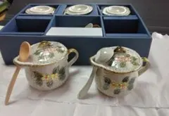 【訳あり】茶碗蒸し　マグカップ　5客セット　喜泉　山茶花バラエティー　有田焼