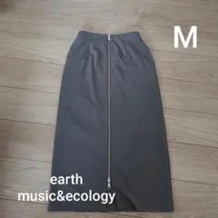 earth music&ecology グレー タイトスカート M