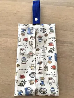 ソフトパックティッシュケース　コーヒー柄