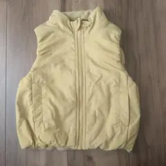 バースデイ　中綿入りベスト　イエロー