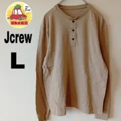 USA古着 Jcrew ロンT ロングTシャツ L ベージュのサムネイル