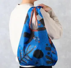 【新品・未使用】KALDI ★ いきものがたり　エコバッグ　ブルー