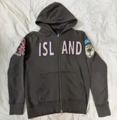 BLUNERO 刺繍入りジップアップパーカー サイズ48