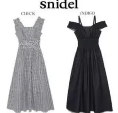snidel 2way ワンピース オフショル デニムのサムネイル