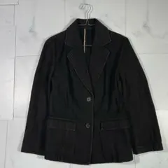 美品 バーバリーロンドン ヴィンテージ加工 デニムテーラードジャケット 40