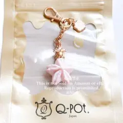 【新品未使用】可愛すぎる♡Q-pot．モンブラン バックチャーム 新品未使用】Q-pot. サクラモンブラン バッグチャーム 桜 キーホルダー